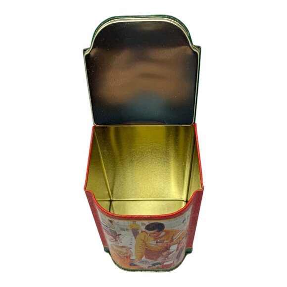 Coca-Cola Hinged Lid Retro Style Tin Container Nostalgic Diner Scene Vintage - Picture 7 of 8